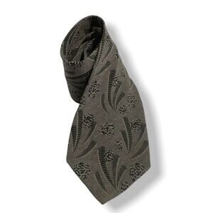 GIORGIO ARMANI Men's Vintage 100% Silk Floral Patterned Tie